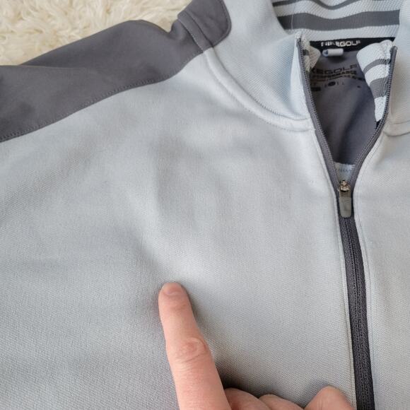 Nike Golf Men's 1/4 Zip Pullover Gray Large - Picture 5 of 7